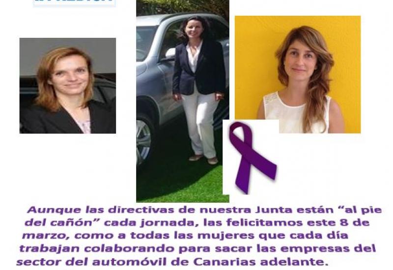 En la imagen: Natalia Flick (G. FLICK), María Dolores Arbelo (G. RANH), TImanfaya Rguez. (G. ARI) directivas de FREDICA