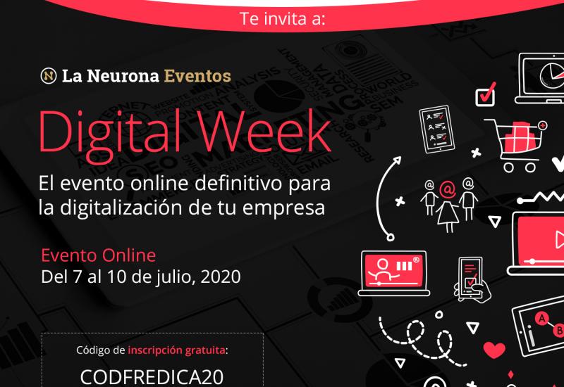 FREDICA TE INVITA A PARTICIPAR GRATIS EN LA DIGITAL WEEK DE LA NEURONA